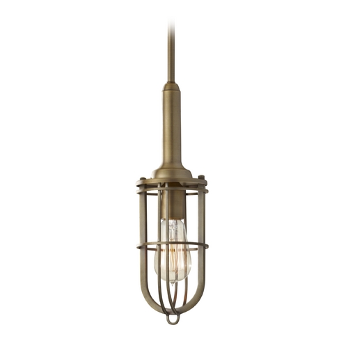 Generation Lighting Urban Renewal 4.38-Inch Mini Pendant in Dark Antique Brass by Generation Lighting P1240DAB