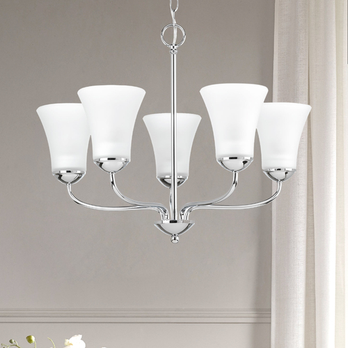 Progress Lighting Classic Polished Chrome Chandelier by Progress Lighting P4770-15