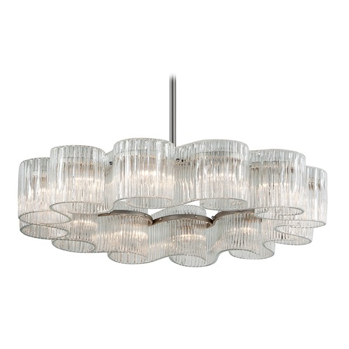 Corbett Lighting Circo Satin Silver Leaf Pendant by Corbett Lighting 240-412