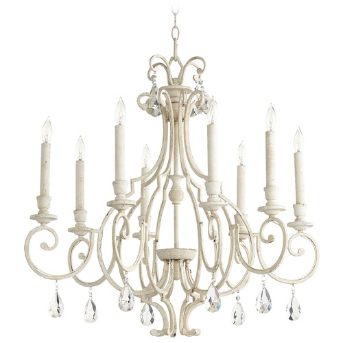 Quorum Lighting Ansley Persian White Chandelier by Quorum Lighting 6014-8-70