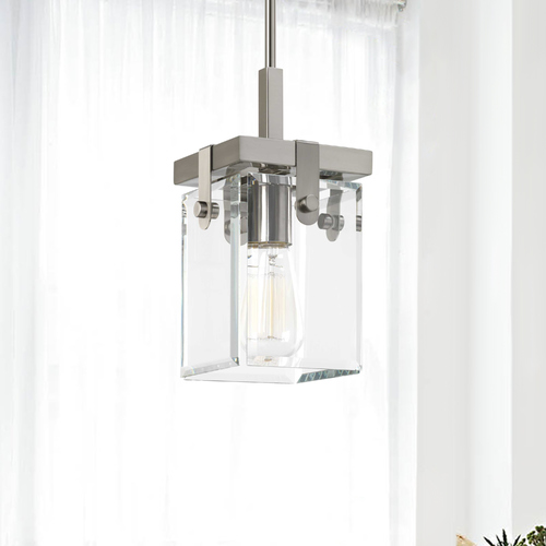 Progress Lighting Glayse Brushed Nickel Pendant by Progress Lighting P500073-009