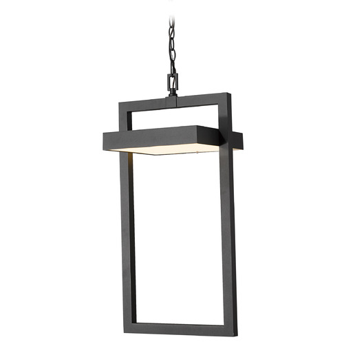 Z-Lite Luttrel Black LED Outdoor Hanging Light by Z-Lite 566CHXL-BK-LED