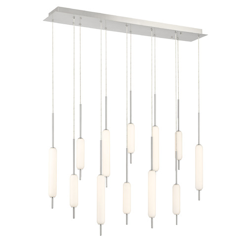 Cumberland 41-Inch LED Pendant in Satin Nickel by Eurofase Lighting
