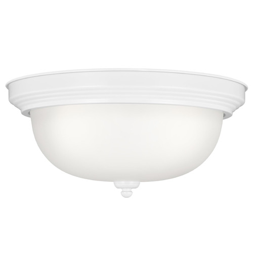 Generation Lighting Geary 14.50-Inch White Flush Mount by Generation Lighting 77065-15