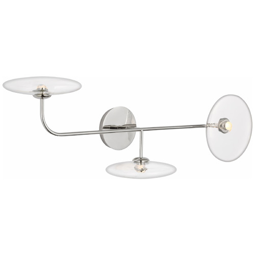 Visual Comfort Signature Collection Ian K. Fowler Calvino Arched Sconce in Polished Nickel by VC Signature S2691PNCG