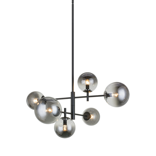 Averley 32.25-Inch Long Chandelier in Black by Matteo Lighting