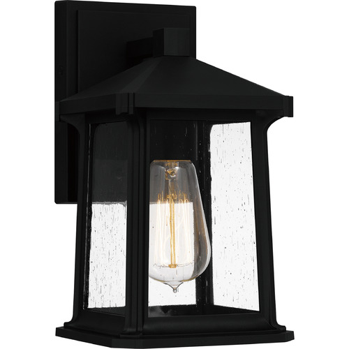 Quoizel Lighting Satterfield Matte Black Outdoor Wall Light by Quoizel Lighting SAT8406MBK