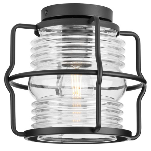 Progress Lighting Keegan Matte Black Close To Ceiling Light
