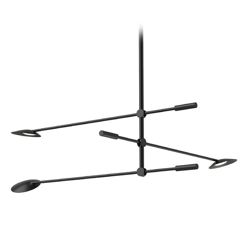 Kuzco Lighting Rotaire Black LED Chandelier