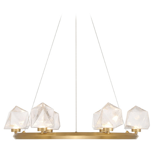 Savoy House Savoy House Lighting Castello Warm Brass LED Chandelier 1-1237-6-322