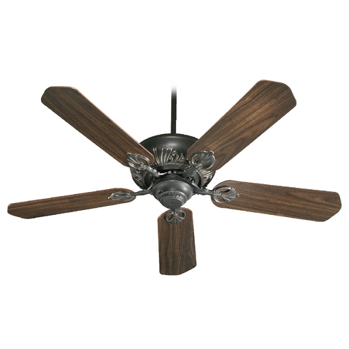 Chateaux 52-Inch Old World Fan with Rosewood/Walnut Blades by Quorum Lighting