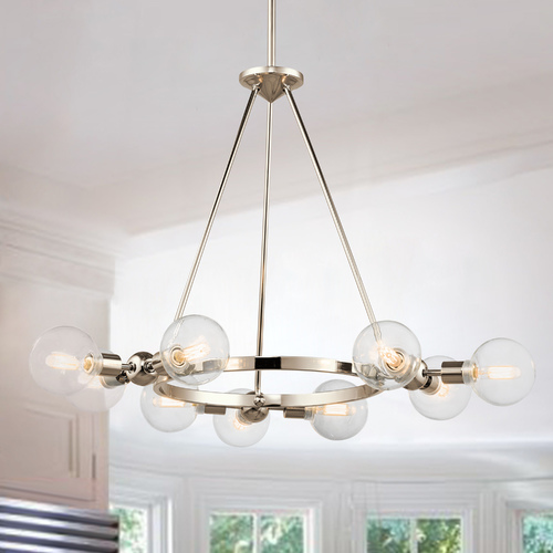 Kichler Lighting Garim 33.75-Inch Chandelier in Polished Nickel by Kichler Lighting 42474PN