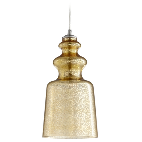 Cyan Design Gold Mercury Glass Mini Pendant Satin Nickel by Cyan Design 5723