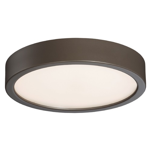 George Kovacs Lighting 8-Inch LED Flush Mount in Painted Copper Bronze Patina by George Kovacs P841-647B-L