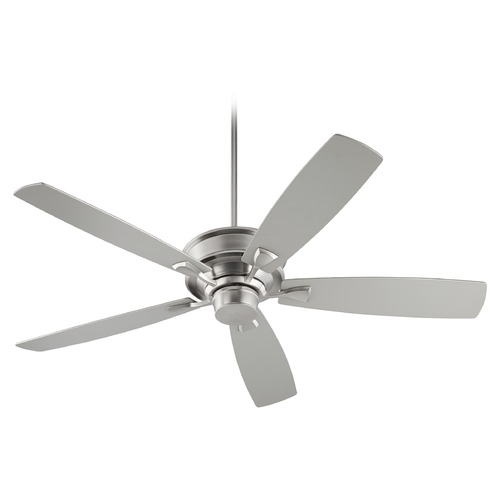 Quorum Lighting Alton Satin Nickel Ceiling Fan Without Light by Quorum Lighting 42605-65