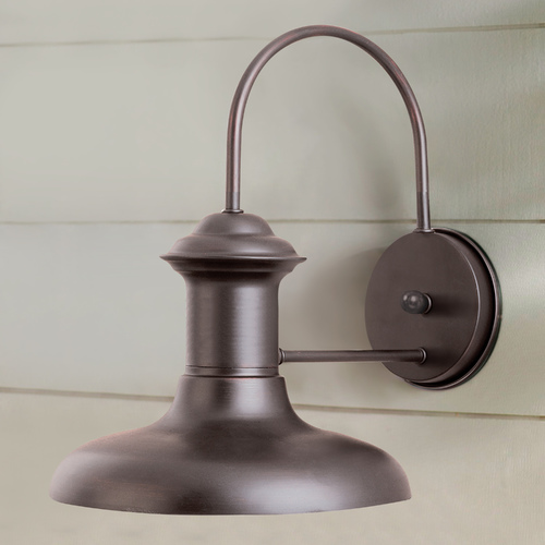 Farmhouse Barn Light Outdoor Wall Light Bronze Wharf by Maxim Lighting