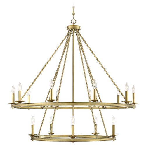 Savoy House Middleton Warm Brass Chandelier by Savoy House 1-312-15-322