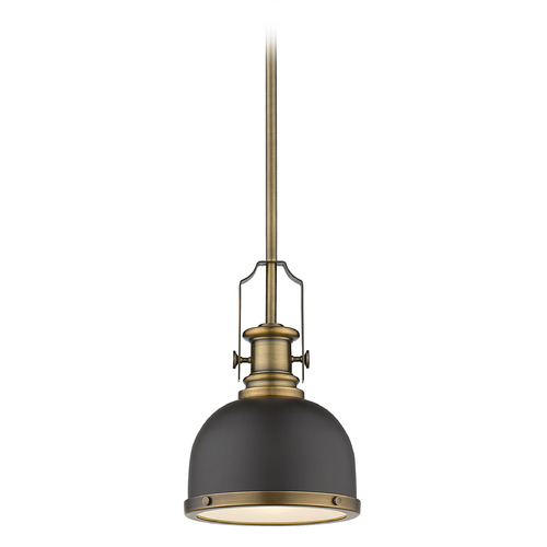 Melange Bronze & Heritage Brass Mini Pendant by Z-Lite