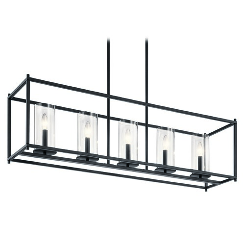 Crosby 41.50-Inch Black Linear Chandelier by Kichler Lighting
