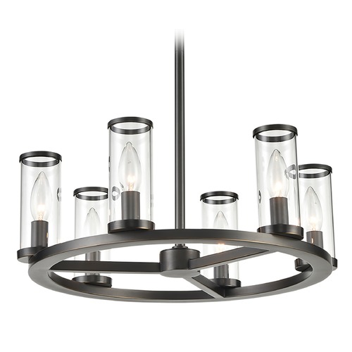 Revolve Urban Bronze Chandelier by Alora Lighting