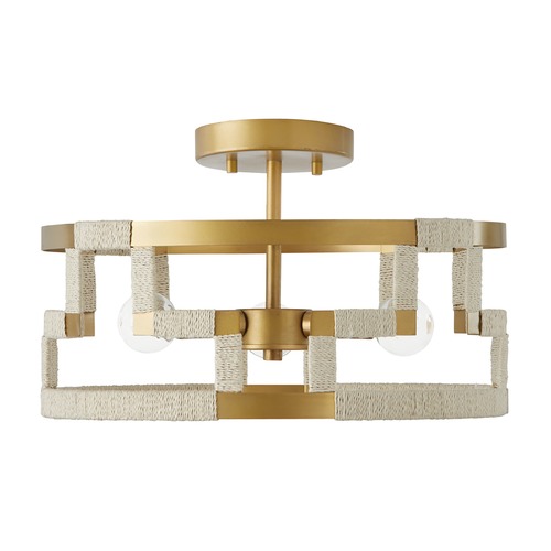 Hala 15.25-Inch Pendant in Patinaed Brass by HomePlace by Capital Lighting