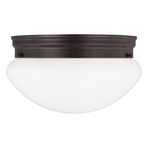 Webster 9.50-Inch Bronze Mushroom Flush Mount by Generation Lighting