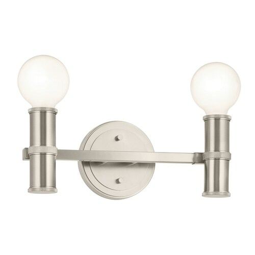 Kichler Lighting Torche Brushed Nickel Bathroom Light by Kichler Lighting 55158NI