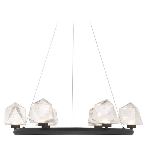Savoy House Savoy House Lighting Castello Matte Black LED Chandelier 1-1237-6-89