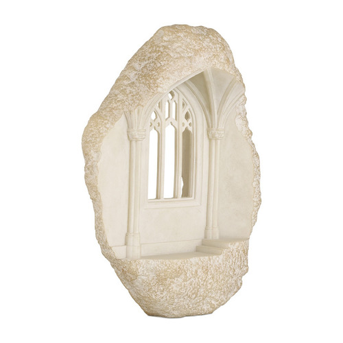 Currey and Company Architectural Remnant Antique White Sculpture