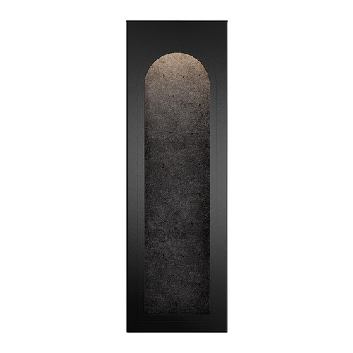 Modern Forms by WAC Lighting Modern Forms Cadey Basalt Stone / Black LED Outdoor Wall Light WSW246619-BV/BK