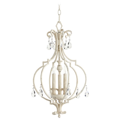 Quorum Lighting Ansley Persian White Pendant by Quorum Lighting 6714-3-70