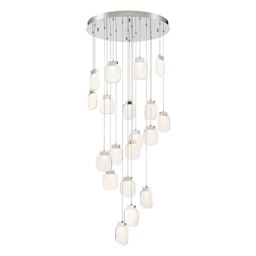 Paget 19-Light LED Chandelier in Chrome by Eurofase Lighting