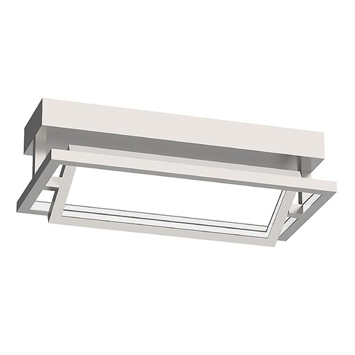 Kuzco Lighting Mondrian 15.75-Inch Adjustable LED Flush Mount in Brushed Nickel SF16216-BN