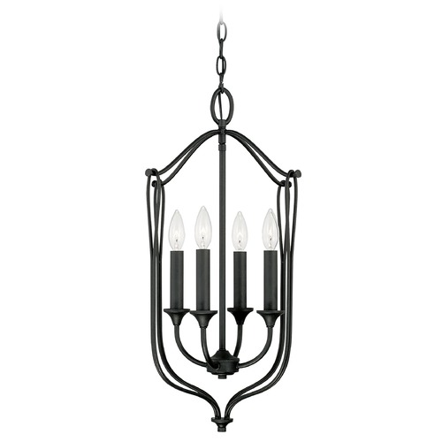 HomePlace by Capital Lighting Bentley 14.75-Inch Black Iron Pendant by HomePlace by Capital Lighting 541641BI