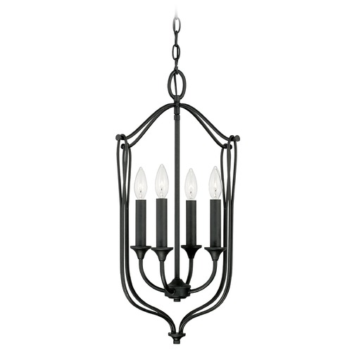Bentley 14.75-Inch Black Iron Pendant by HomePlace by Capital Lighting