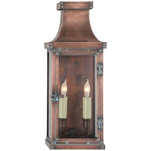 Visual Comfort Signature Collection E.F. Chapman Bedford Medium Lantern in Copper by Visual Comfort Signature CHO2152NC