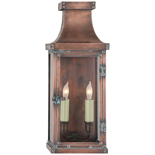 E.F. Chapman Bedford Medium Lantern in Copper by Visual Comfort Signature