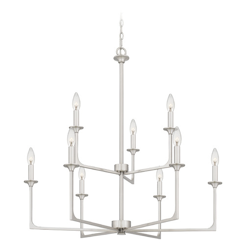 Quoizel Lighting Prescott Brushed Nickel Chandelier Quoizel Lighting PRC5232BN