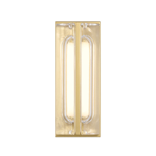 Langferd 12-Inch LED Outdoor Wall Light in Gold by Eurofase Lighting