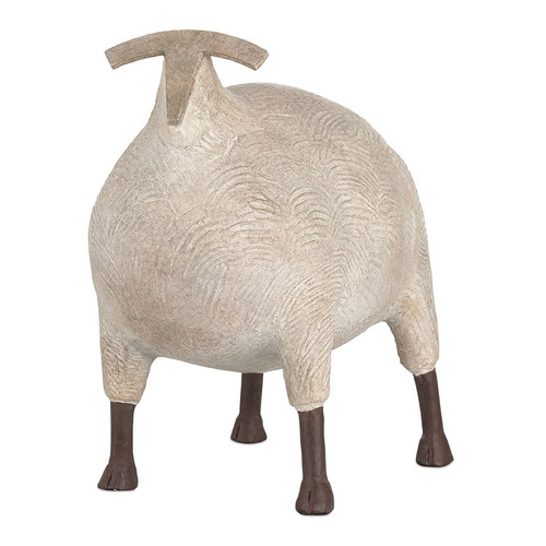 Currey and Company Ancient Beige / Black Sculpture