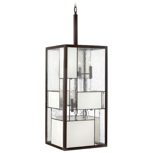 Hinkley Pendant Light with Copper Glass in Buckeye Bronze Finish 4576KZ