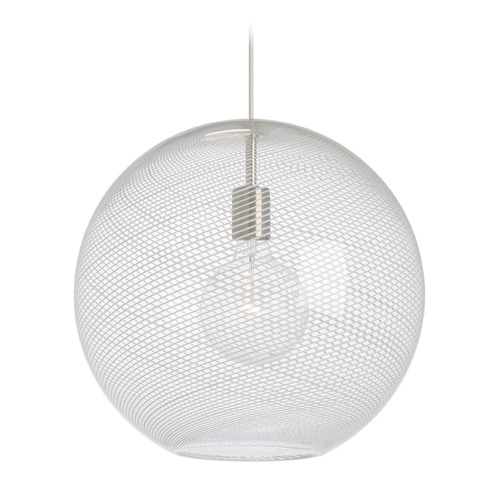 Visual Comfort Modern Collection Palestra Large Pendant in Satin Nickel by Visual Comfort Modern 700TDPALPOCS