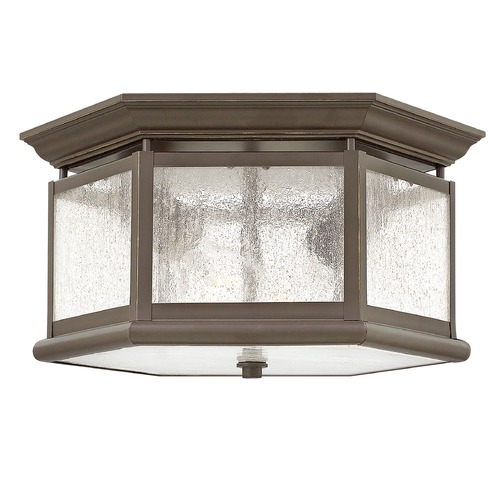 Edgewater 13-Inch Oil Rubbed Bronze Flush Mount by Hinkley Lighting