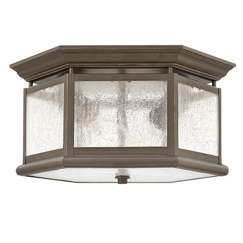 Hinkley Edgewater 13-Inch Oil Rubbed Bronze Flush Mount by Hinkley Lighting 1683OZ