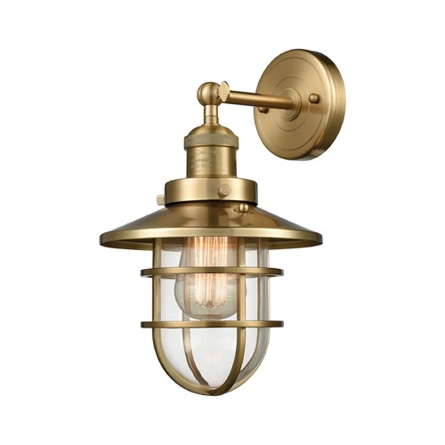 Elk Lighting Elk Lighting Seaport Satin Brass Sconce 66386-1