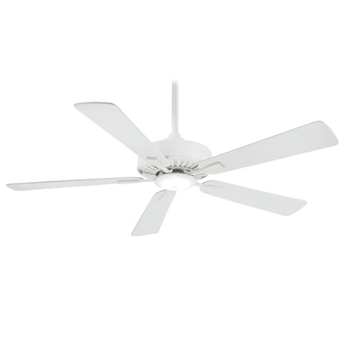 Contractor LED 52-Inch Fan in White by Minka Aire