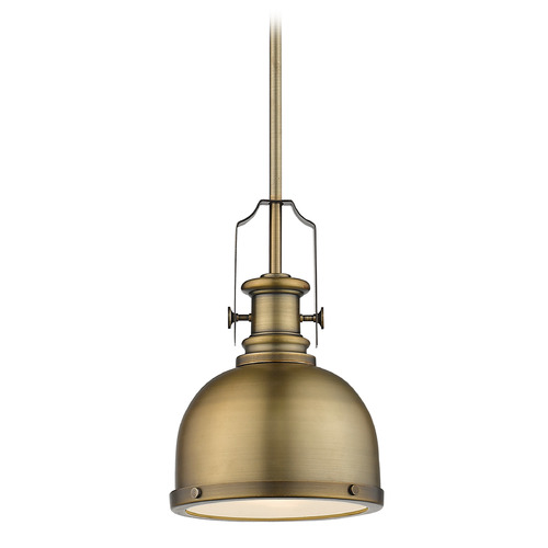 Melange Heritage Brass Mini Pendant by Z-Lite