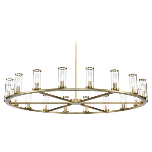 Alora Lighting Revolve Natural Brass Chandelier by Alora Lighting CH309018NBCG