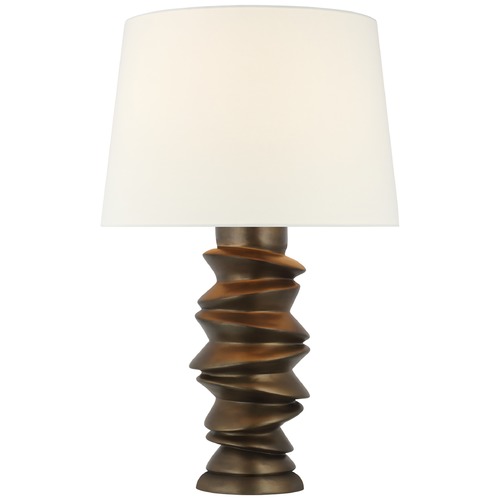 Visual Comfort Signature Collection Julie Neill Karissa Table Lamp in Bronze Leaf by Visual Comfort Signature JN3005ABLL