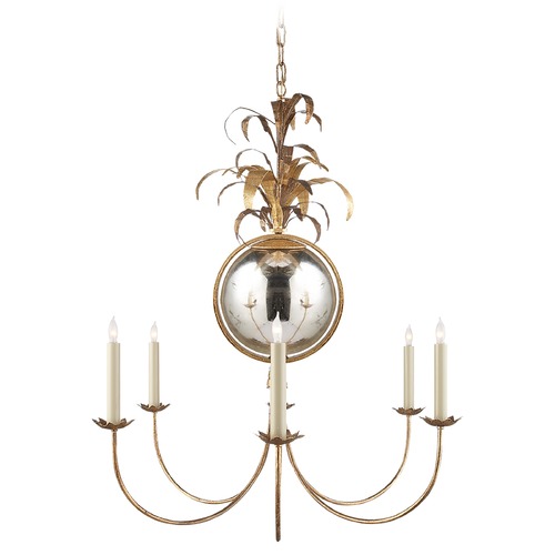 E.F. Chapman Gramercy Chandelier in Gilded Iron by Visual Comfort Signature